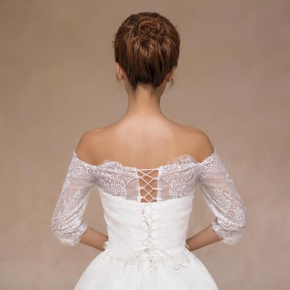 Wedding Dress Shawl, Bridal Jacket, Lace Jacket,..